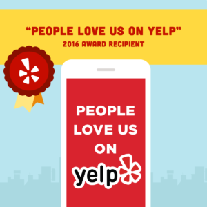 People Love Us On Yelp award