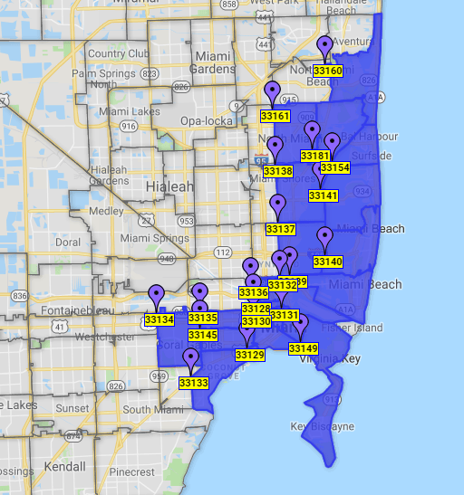 miami service map